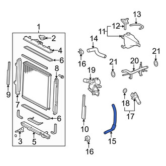 Toyota OE - Lower Radiator Coolant Hose