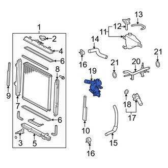 Toyota OE - Lower Engine Coolant Thermostat Housing