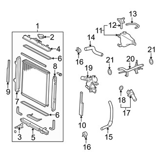 Toyota OE - Cooling - Radiator & Components