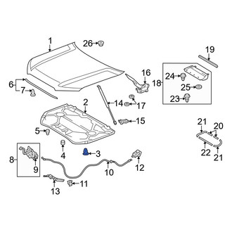 Toyota OE - Hood Insulation Pad Clip