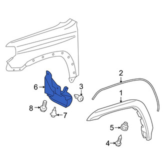 Toyota OE - Rear Left Mud Flap