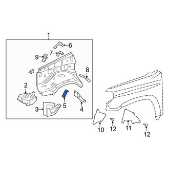Toyota OE - Fender Apron Bracket