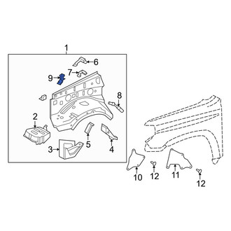 Toyota OE - Left Fender Apron Reinforcement