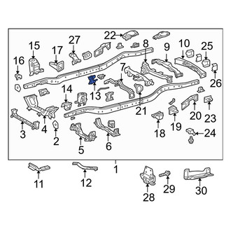 Toyota OE - Left Chassis Frame Reinforcement