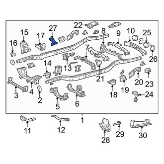 Toyota OE - Left Suspension Stabilizer Bar Bracket