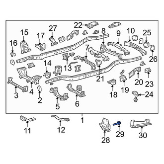 Toyota OE - Trailer Hitch Receiver Bolt