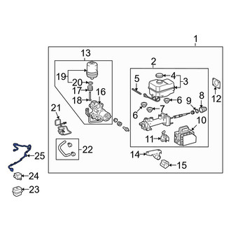 Toyota OE - Rear ABS Wheel Speed Sensor Wiring Harness