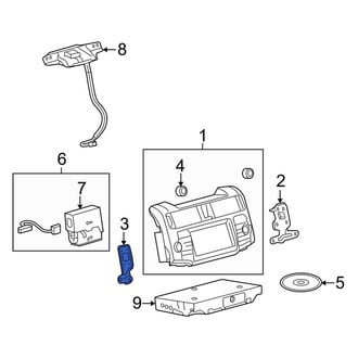 Toyota OE - Left Radio Bracket