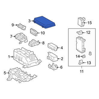 Toyota OE - Upper Fuse Box Cover