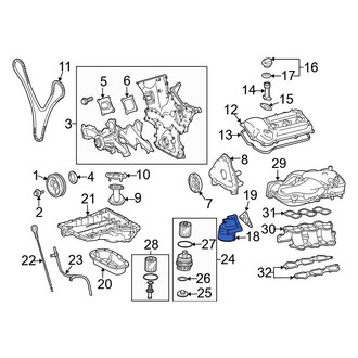 Toyota OE - Engine Oil Filter Housing