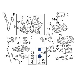 Toyota OE - Engine Oil Filter Housing Cover
