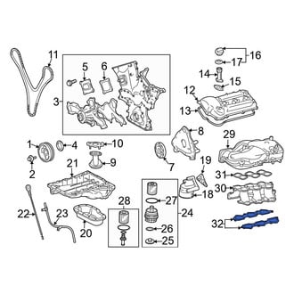 Toyota OE - Left Lower Engine Intake Manifold Gasket