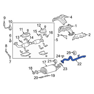 Toyota OE - Exhaust Tail Pipe