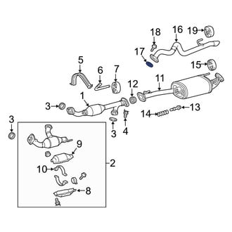 Toyota OE - Rear Catalytic Converter Gasket