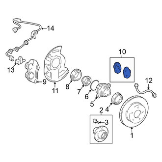 Toyota OE - Front Disc Brake Pad Set