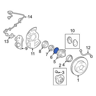 Toyota OE - Front Wheel Bearing O-Ring