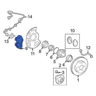 Toyota OE - Front Left Disc Brake Caliper