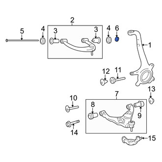 Toyota OE - Upper Suspension Control Arm Nut