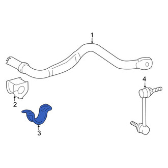 Toyota OE - Front Right Suspension Stabilizer Bar Bracket