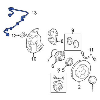 Toyota OE - Front Left ABS Wheel Speed Sensor Wiring Harness