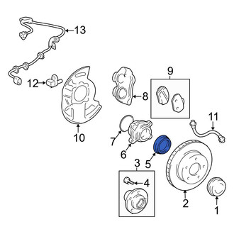 Toyota OE - Front CV Joint Oil Seal Dust Shield