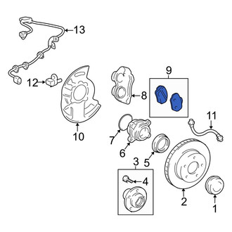 Toyota OE - Front Disc Brake Pad Set