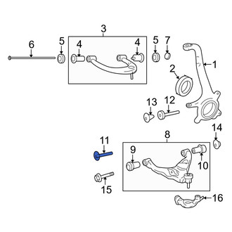 Toyota OE - Alignment Camber Adjusting Eccentric Bolt