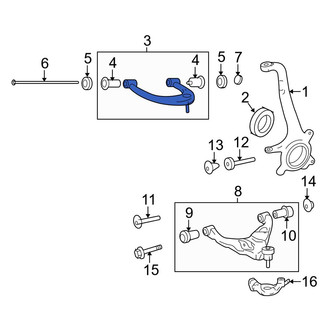 Toyota OE - Front Left Upper Suspension Control Arm