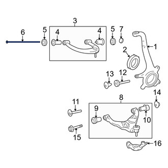Toyota OE - Upper Suspension Control Arm Bolt