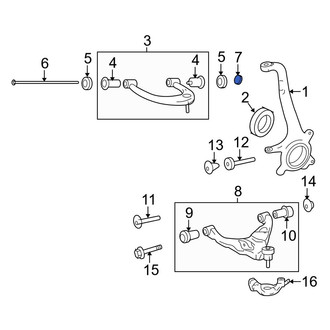 Toyota OE - Upper Suspension Ball Joint Nut & Washer