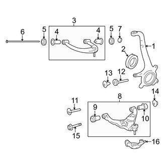 Toyota OE - Front Suspension - Suspension Components (Limited / SR5 / SR5 Premium / Trail / TRD Off-Road / TRD Off-Road Premium / TRD Pro / TRD Sport 4WD)