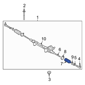 Toyota OE - Rack and Pinion Bellows