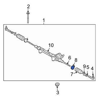 Toyota OE - Rack and Pinion Bellows Clamp