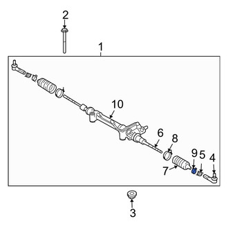 Toyota OE - Outer Rack and Pinion Bellows Clamp