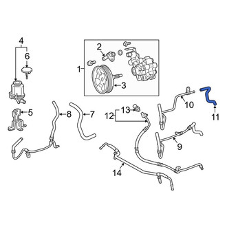 Toyota OE - Power Steering Return Hose