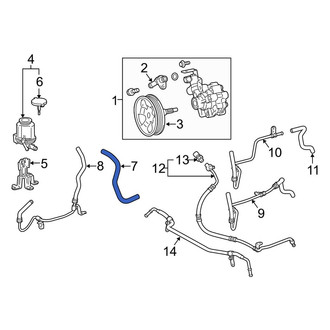 Toyota OE - Power Steering Reservoir Hose