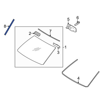 Toyota OE - Front Windshield Molding