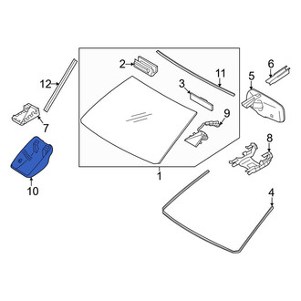 Toyota OE - Front Lower Interior Rear View Mirror Cover