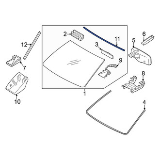 Toyota OE - Front Upper Windshield Molding