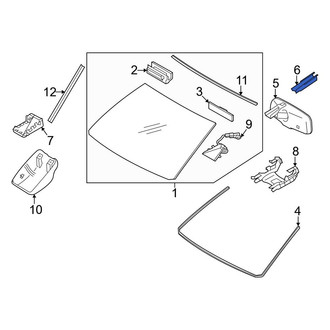 Toyota OE - Front Upper Interior Rear View Mirror Cover