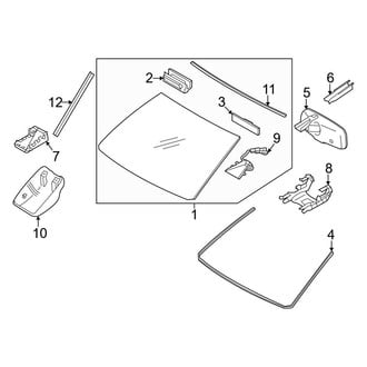 Toyota OE - Windshield - Glass