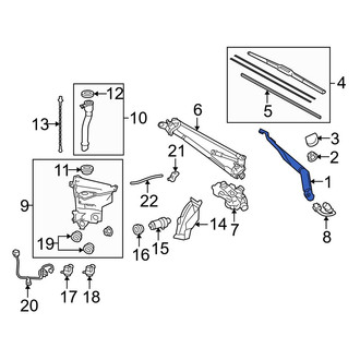 Toyota OE - Front Left Wiper Arm