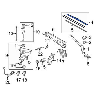 Toyota OE - Front Left Wiper Blade