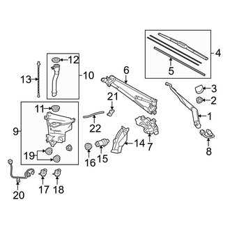 Toyota OE - Windshield - Wiper & Washer Components
