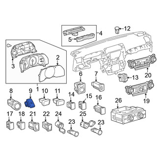 Toyota OE - Hazard Warning Switch