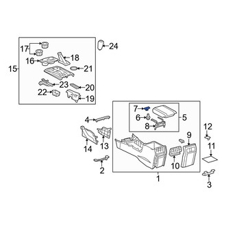 Toyota OE - Center Console Latch