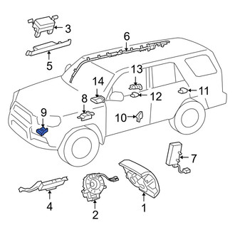 Toyota OE - Front Air Bag Impact Sensor