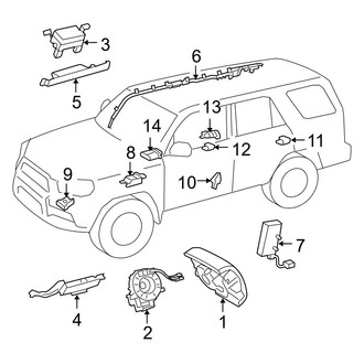 Toyota OE - Restraint Systems - Air Bag Components