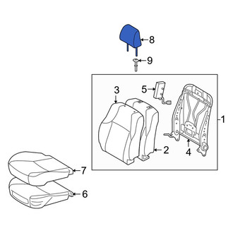 Toyota OE - Front Right Headrest
