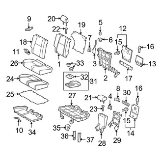 Toyota OE - Seats & Tracks - Second Row Seats (Right Side, W/O 3rd Row Seat)
